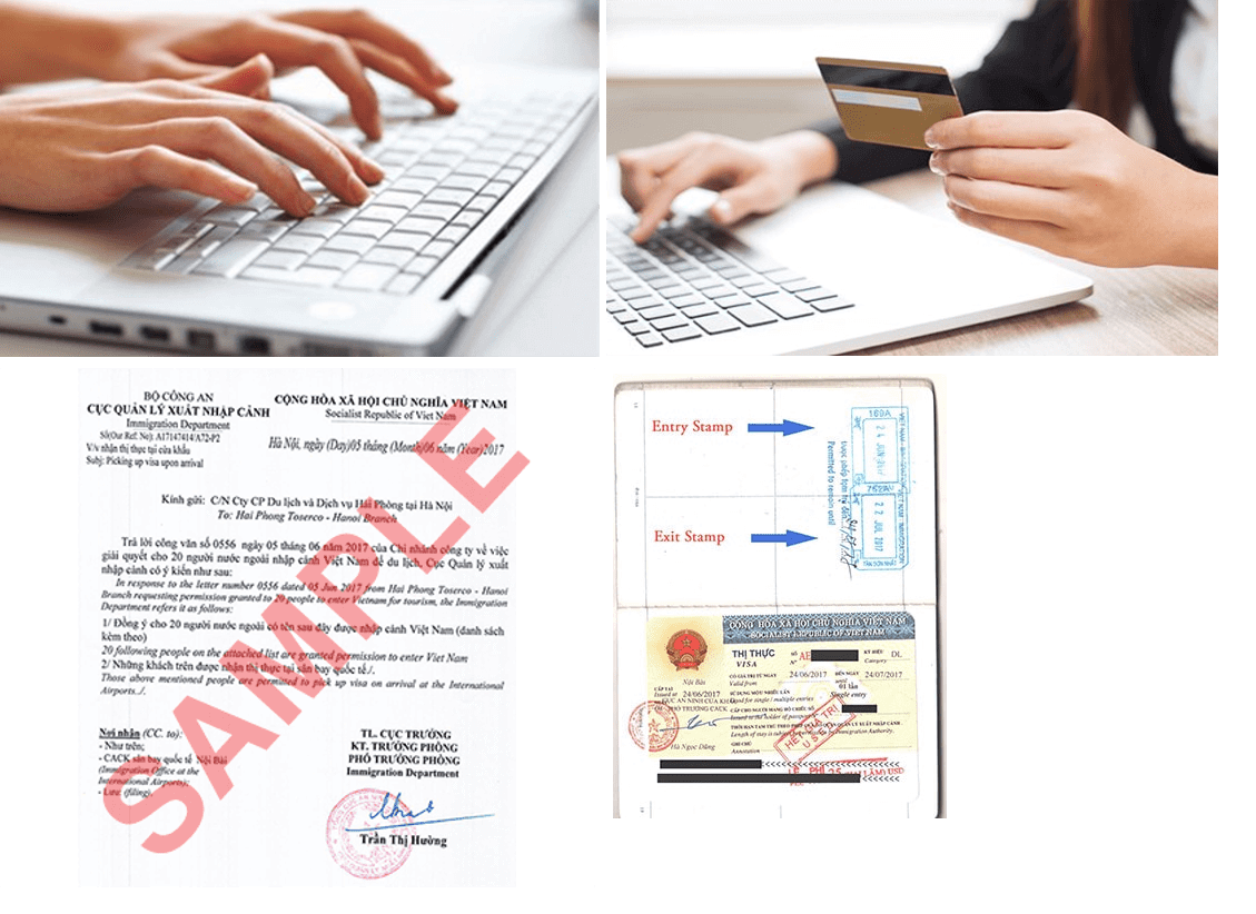 Fill visa application form